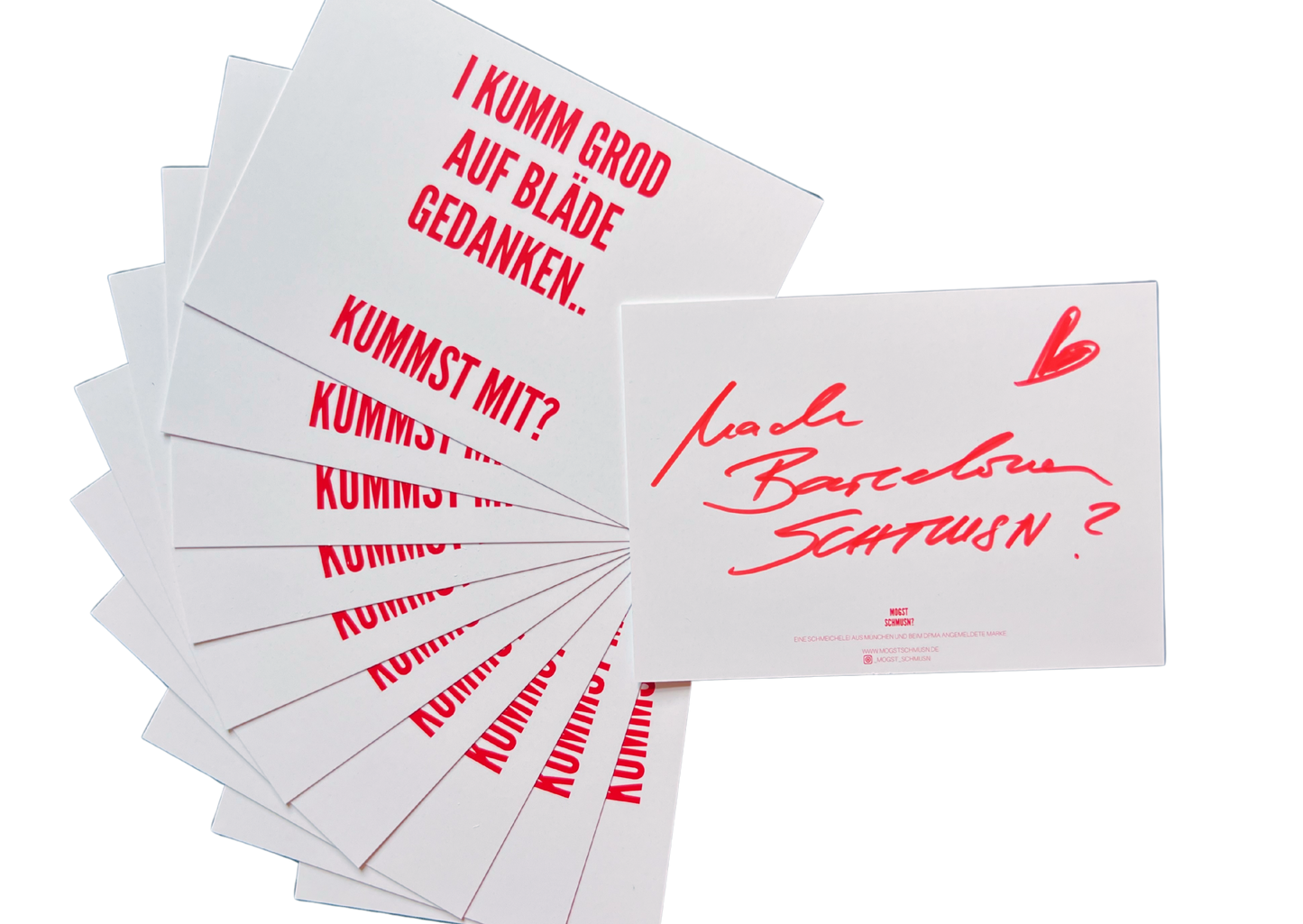 KUMMST MIT? - POSTKARTEN