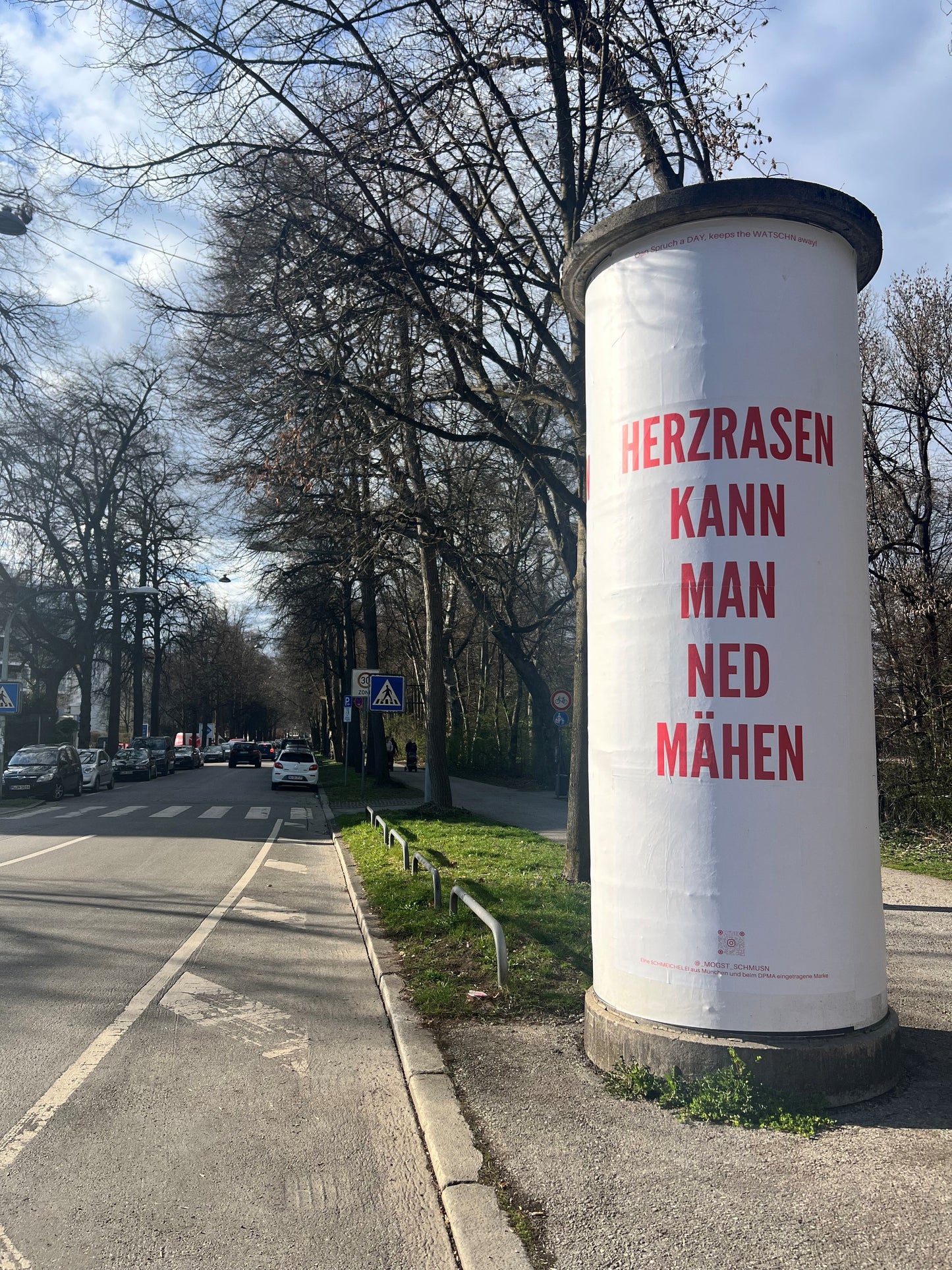 HERZRASEN Plakat A1 - LIMITIERT - Litfaßsäule #1 - 2026