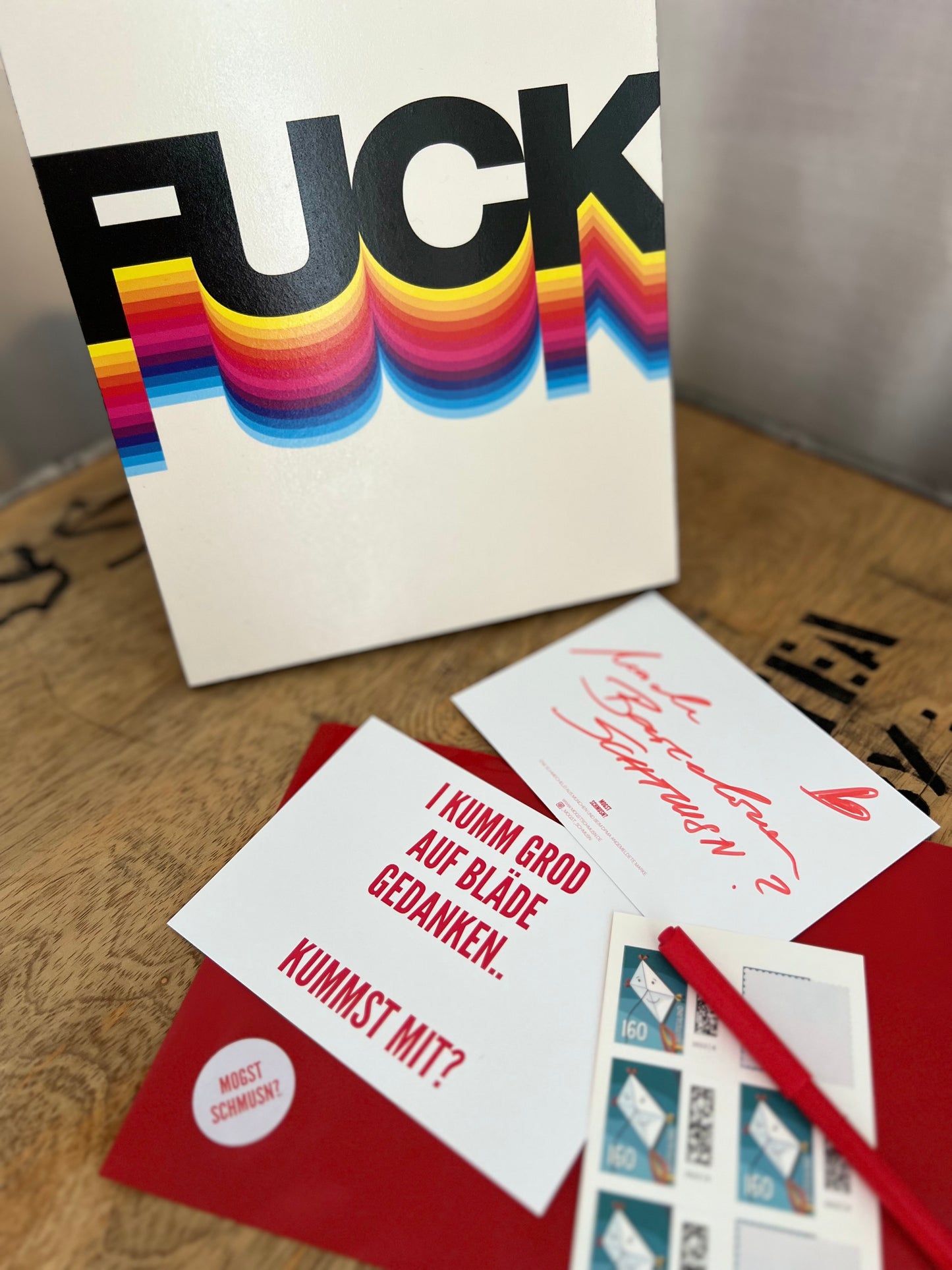 KUMMST MIT? - POSTKARTEN