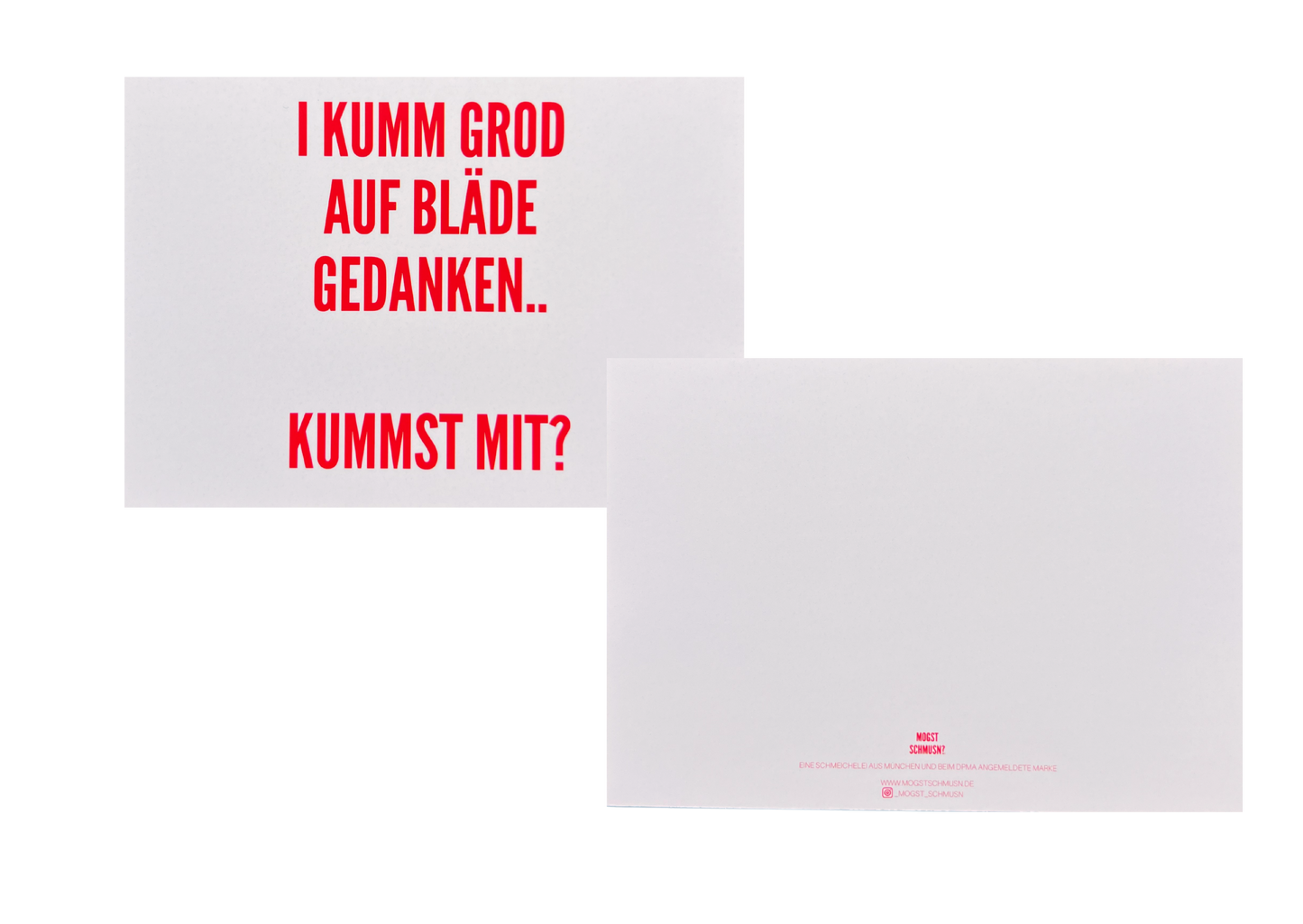 KUMMST MIT? - POSTKARTEN